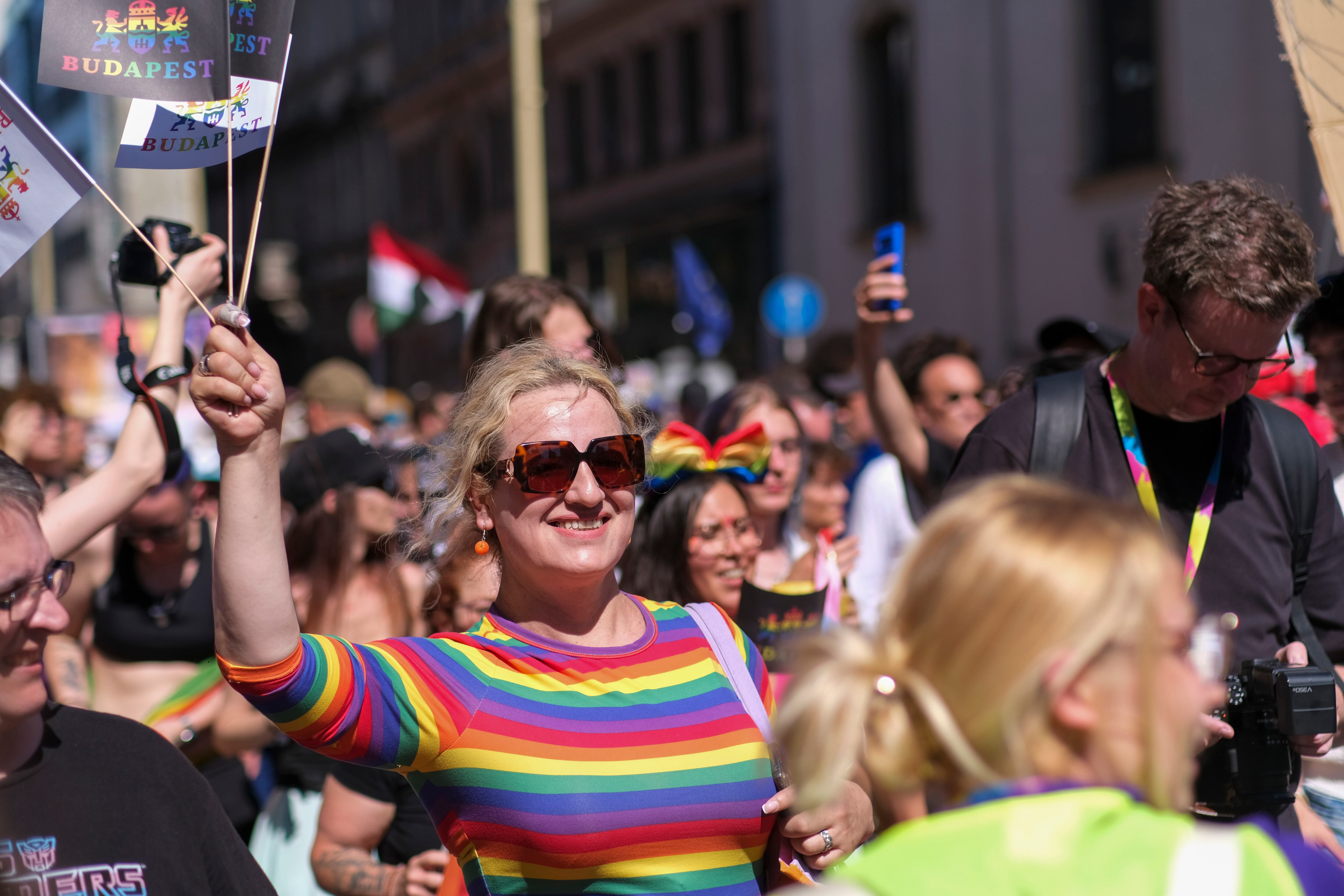 Imagen de la manifestación del Orgullo en Budapest