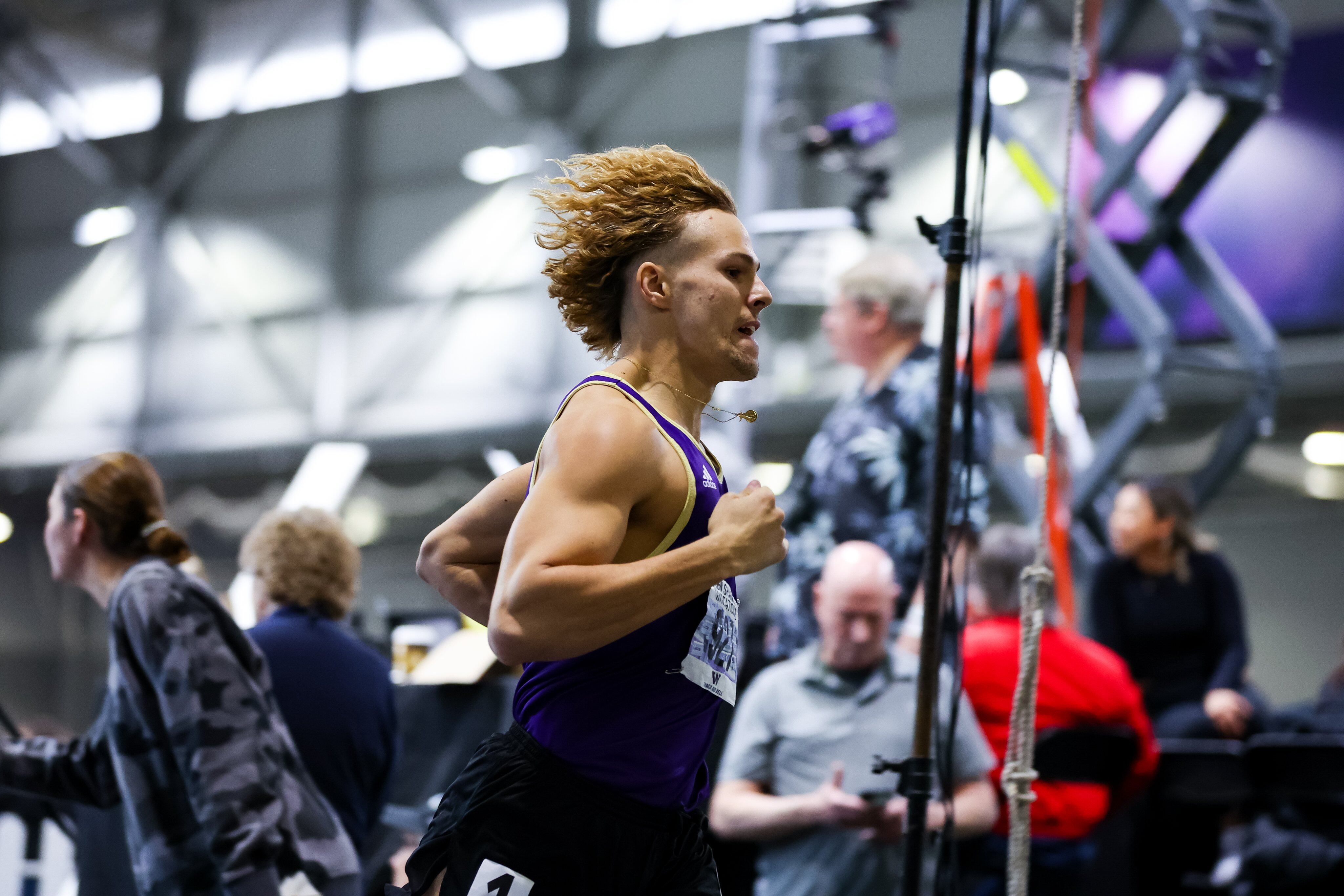 El cántabro Bruno Comín, en plena carrera