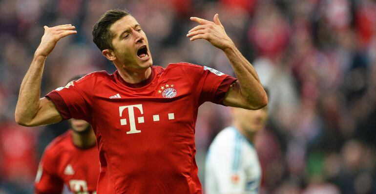 El delantero de Bayern Robert Lewandowski.