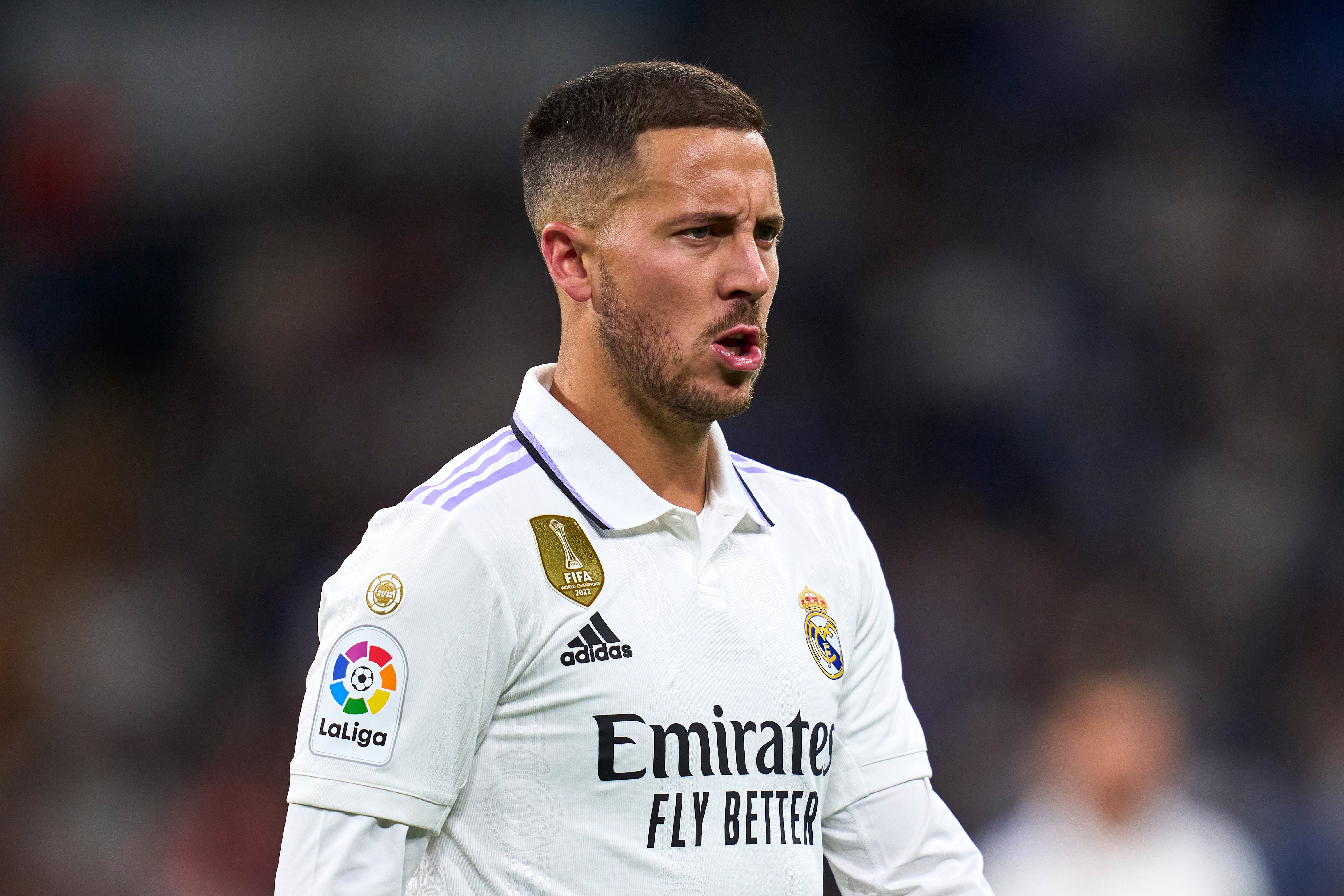 Eden Hazard durante el partido ante el Getafe.