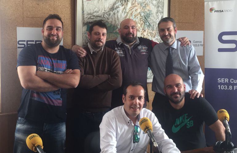 Jorge Domínguez, JJ Domínguez, Israel Pérez, Heli Pérez, Luisja García y Lidio Jiménez 