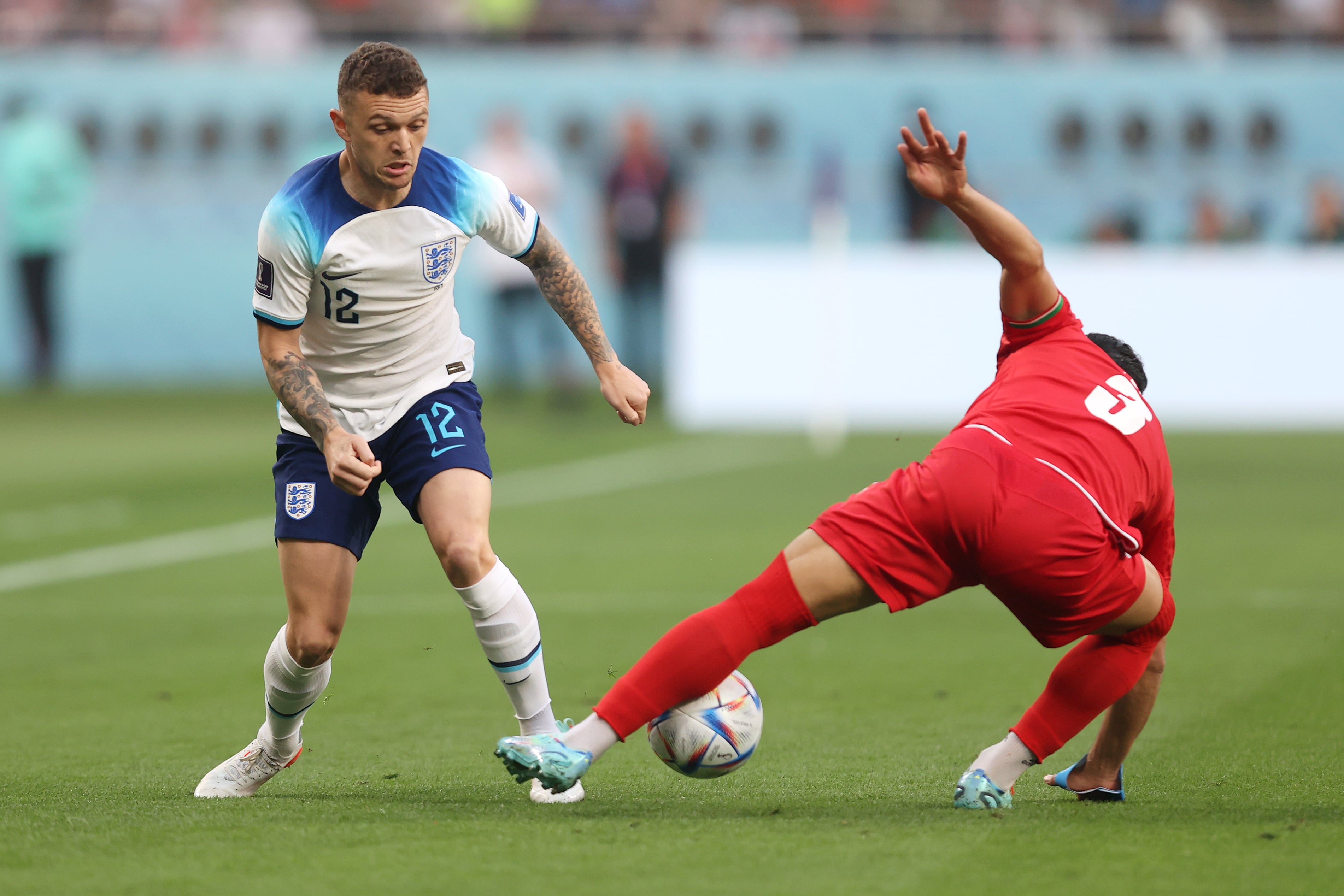 Trippier, durante el primer partido de Inglaterra del Mundial.