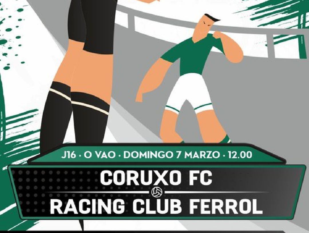 Cartel del partido que ha sido aplazado