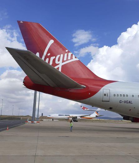 Aviones de Virgin en el Aeropuerto de Ciudad Real