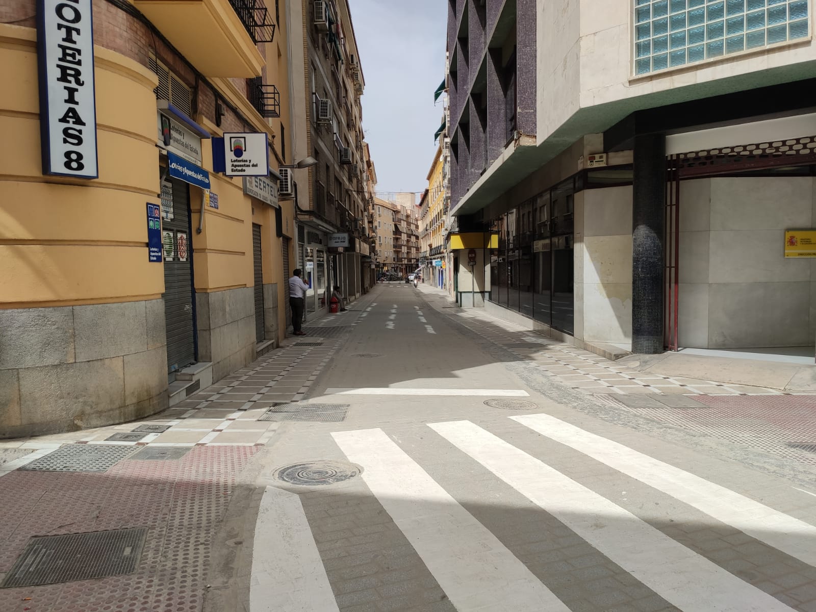 La calle Álamos, en el centro de Jaén capital, tras las obras desarrolladas en agosto