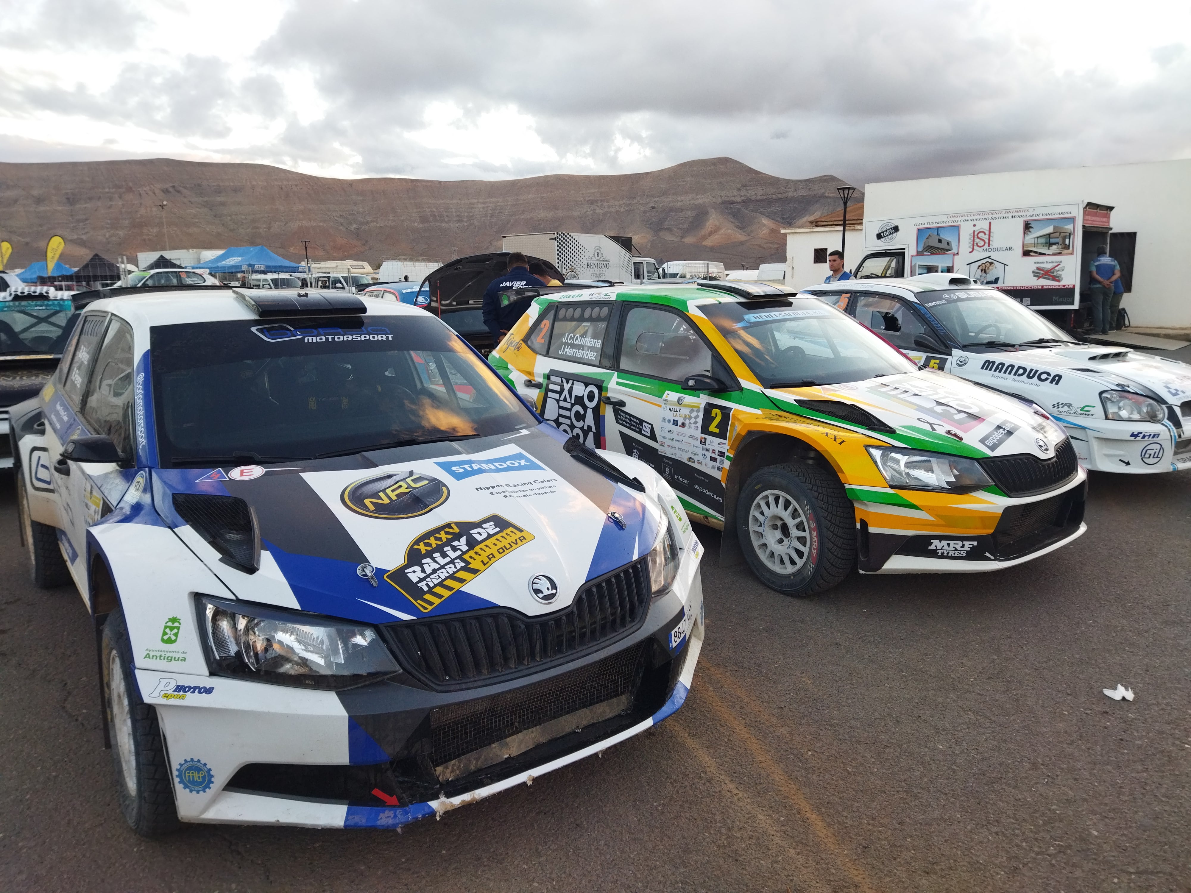 Borja Pérez-Rubén Pérez con el número 1 en el Skoda Fabia R5 para el Slalom  &quot;Memorial Jefry Hernández&quot;