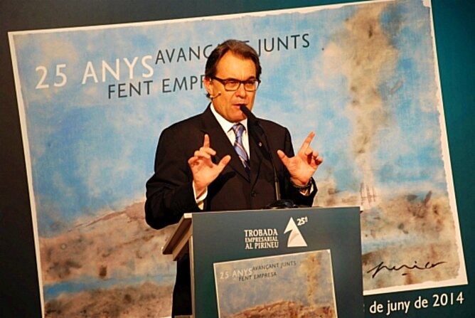 Artur Mas a la Trobada Econòmica al Pirineu, que s&#039;ha fet a la Seu d&#039;Urgell