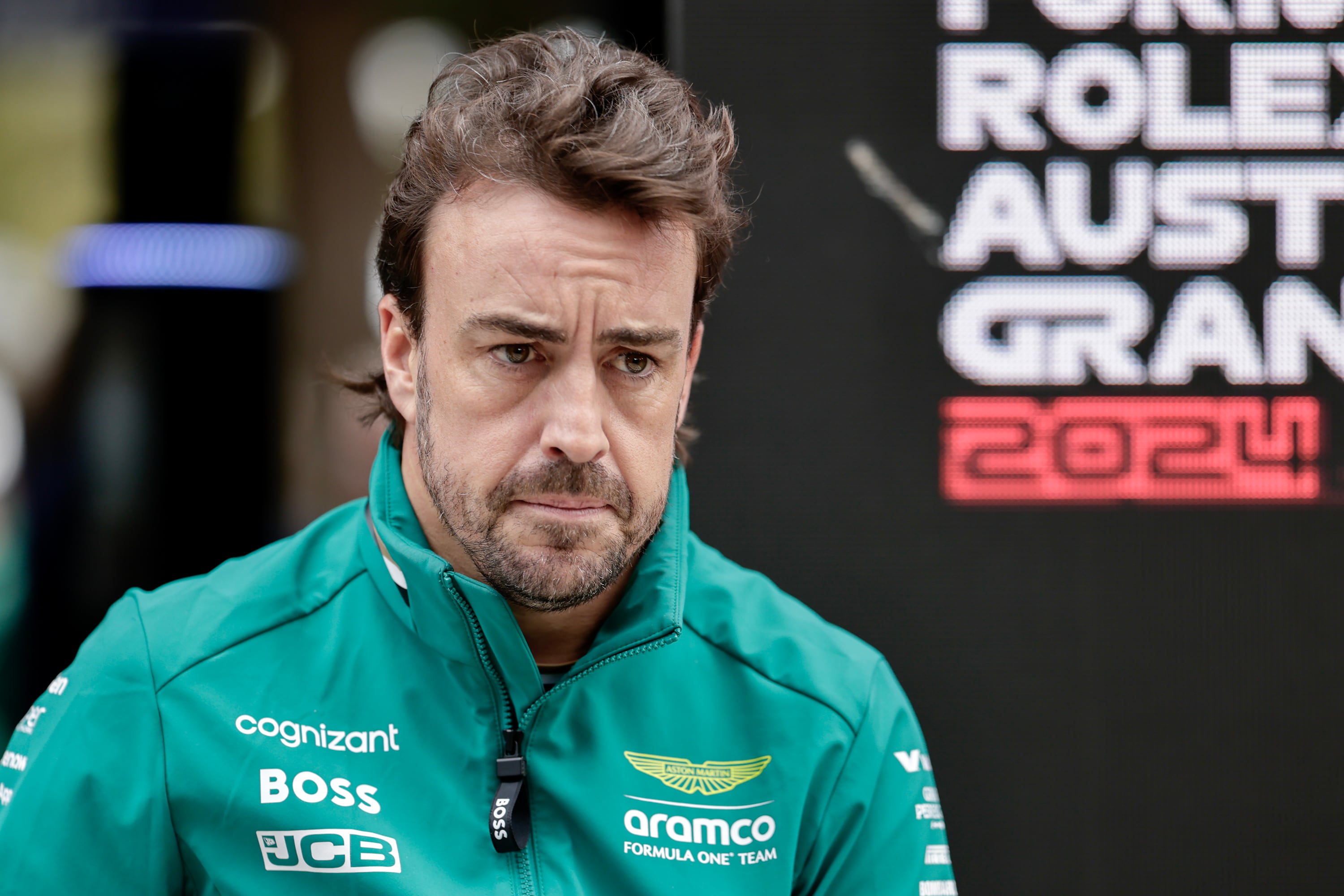 Fernando Alonso, durante el GP de Australia 2024