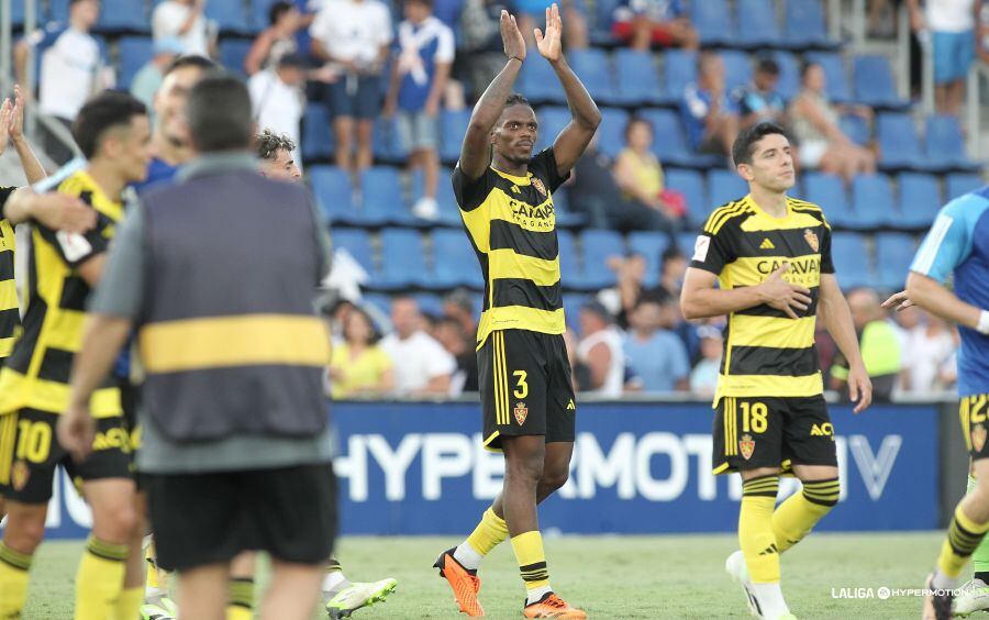 Jair celebra la victoria frente al Tenerife