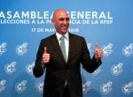 Luis Rubiales reacts after being elected as Spanish Soccer Federation&#039;s new president in Las Rozas, Spain, May 17, 2018. REUTERS/Sergio Perez