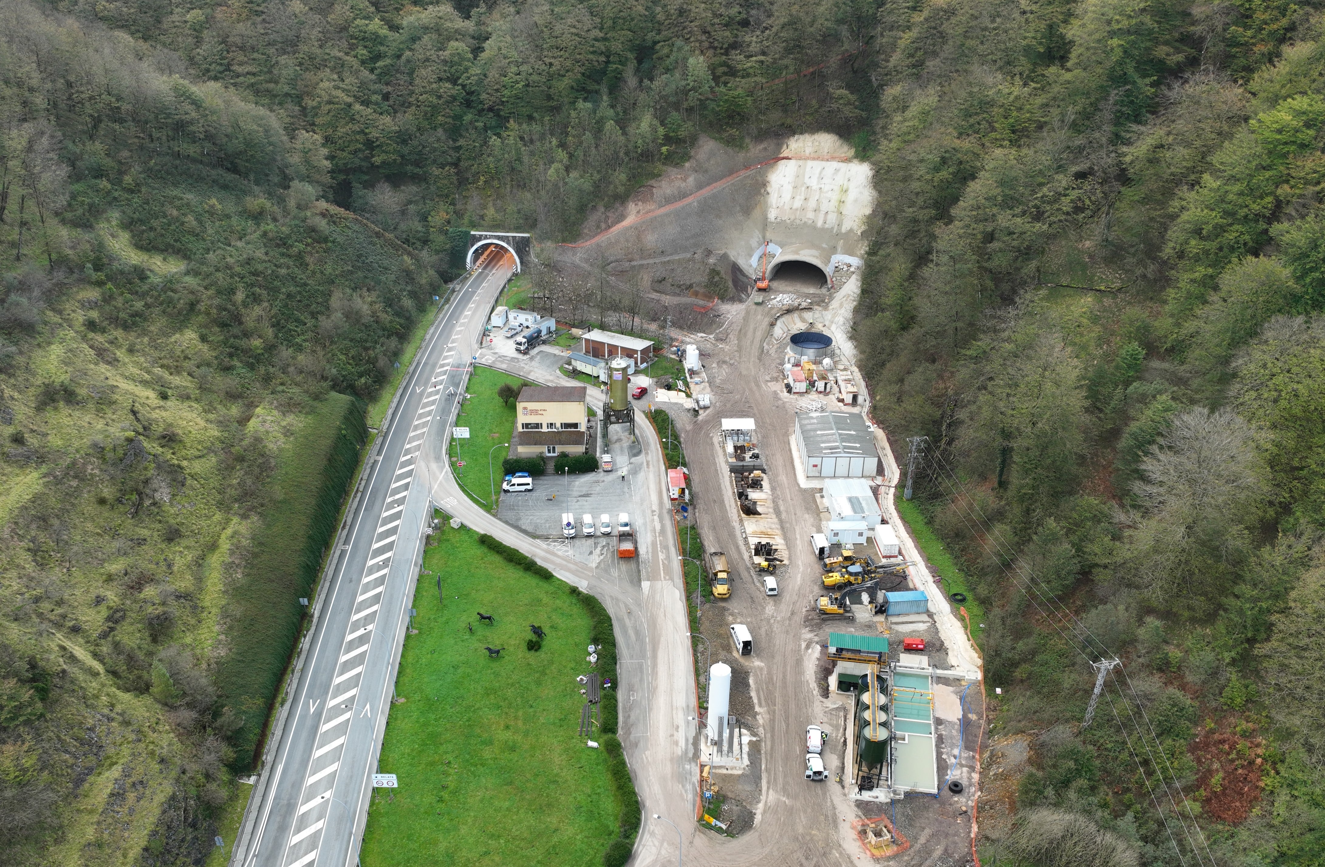 Obras de desdoblamiento del túnel de Belate