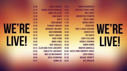 La lista de artistas que están actuando en directo en el macroconcierto