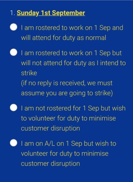 Captura de pantalla de la encuesta.