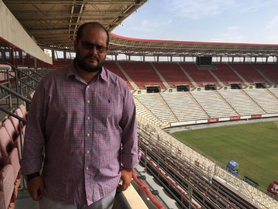 Raúl Moro en la época que fue presidente del Real Murcia