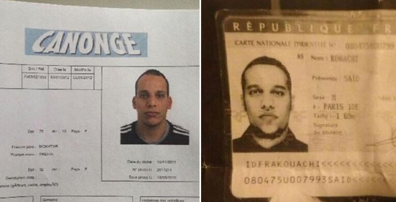 Los hermanos Kouachi, los dos sospechosos del ataque a la revista satírica &#039;Charlie Hebdo&#039;