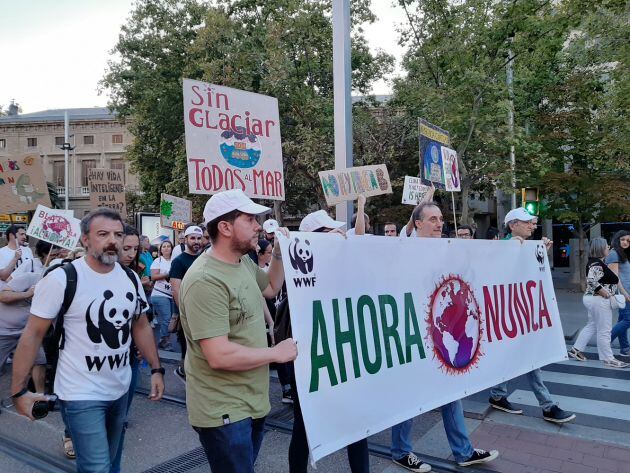 &quot;Ahora o Nunca&quot;, &quot;No hay Planeta B&quot;, &quot;Sin glaciar, todos al mar&quot;, son algunas de las pancartas de esta movilización por el clima