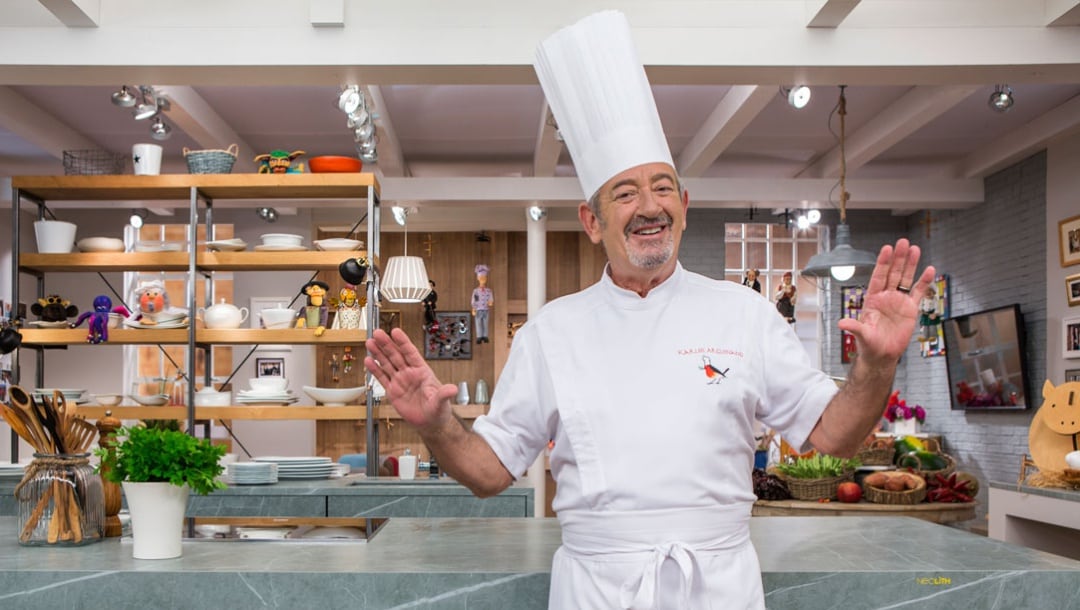 El cocinero Karlos Arguiñano en su programa de televisión