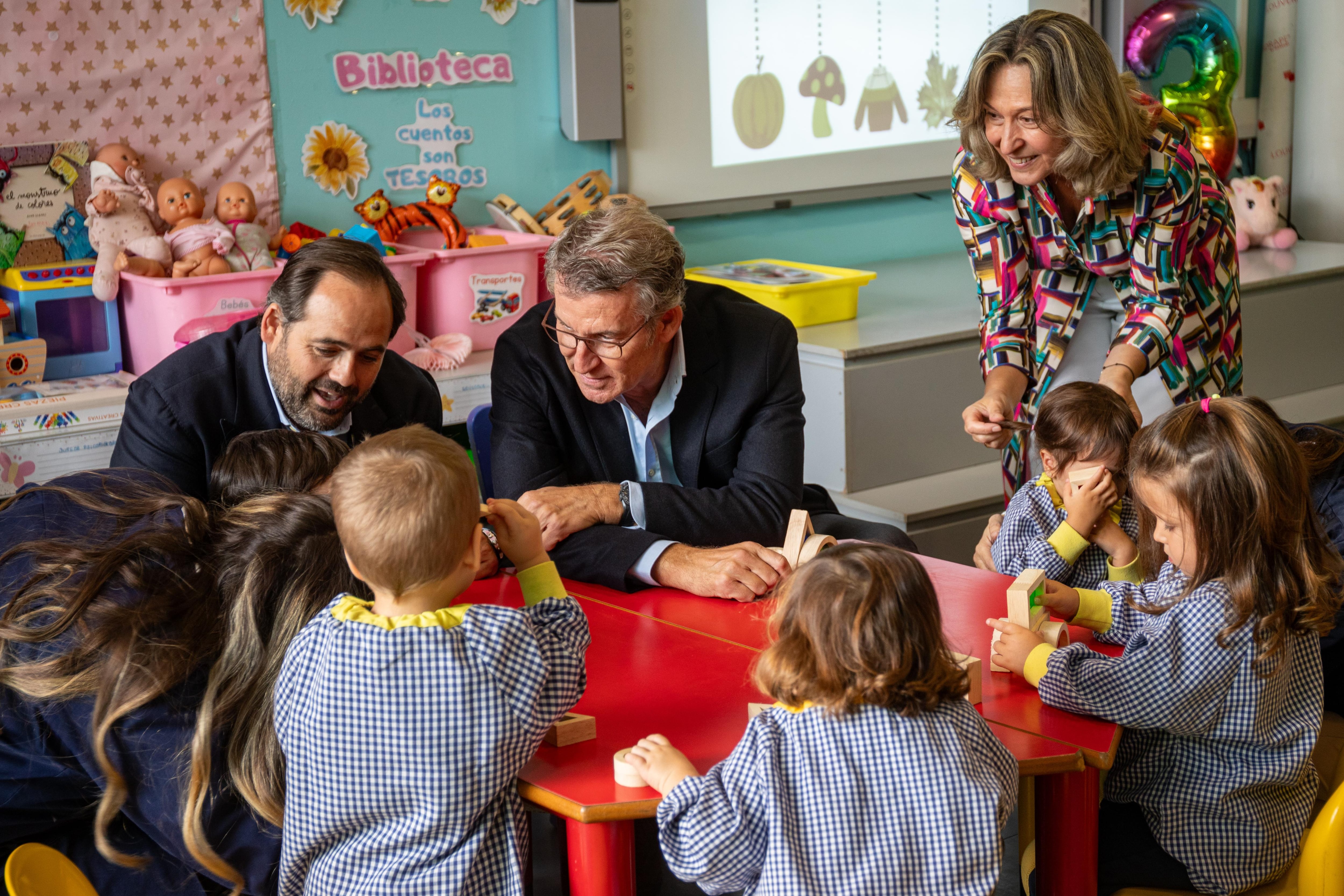 Feijóo en una Escuela Infantil de Guadalajara