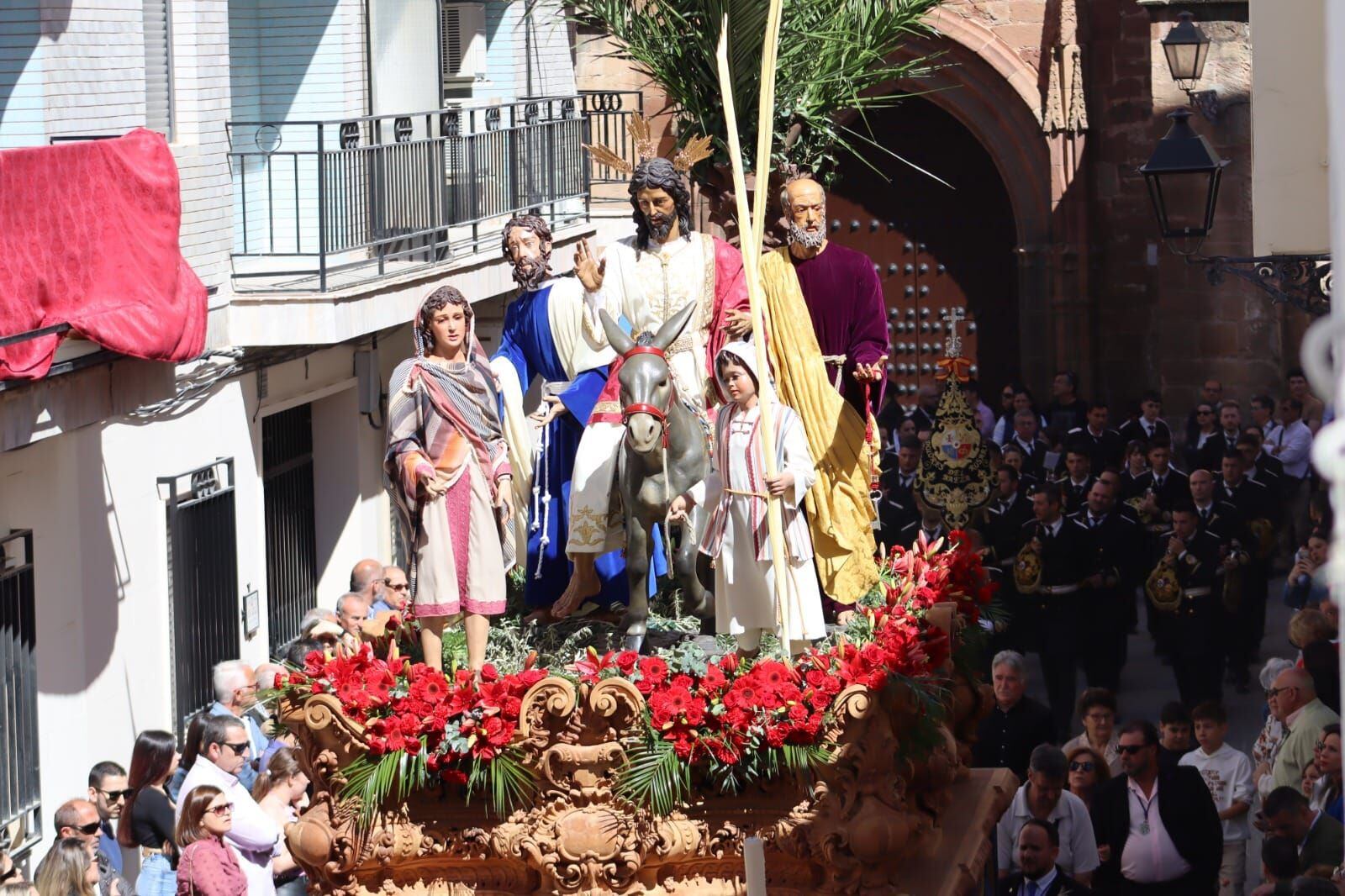 Imagen de la Borriquita perteneciente a la Hermandad de la Paciencia