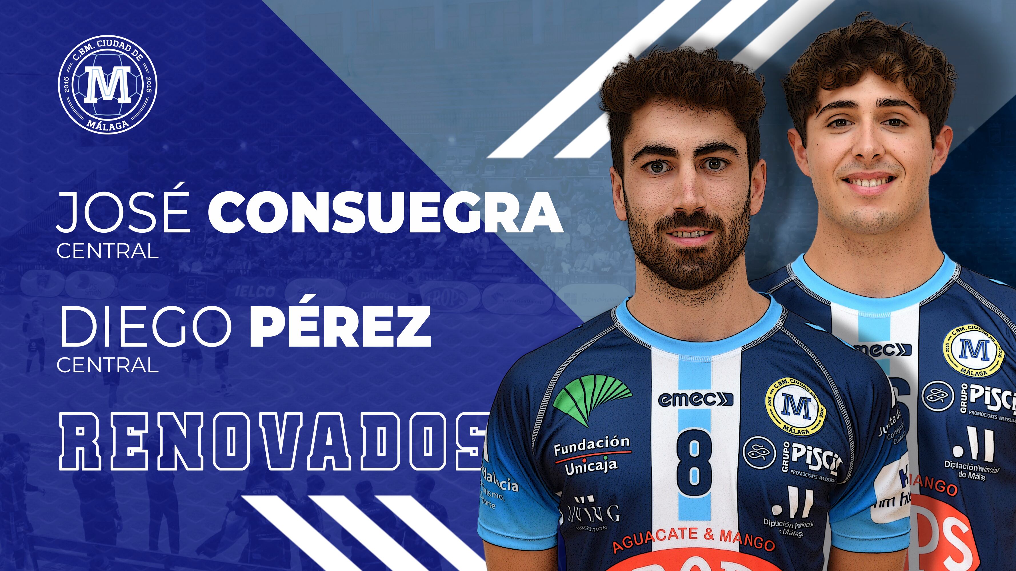 Los jugadores José Consuegra y Diego Pérez, seguirán una temporada más en el Trops Málaga