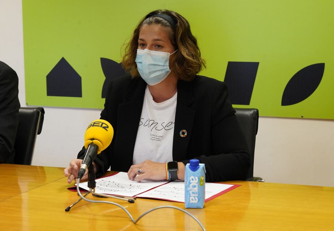 La alcaldesa de Móstoles en la presentación de &#039;Móstoles como nuevo&#039;