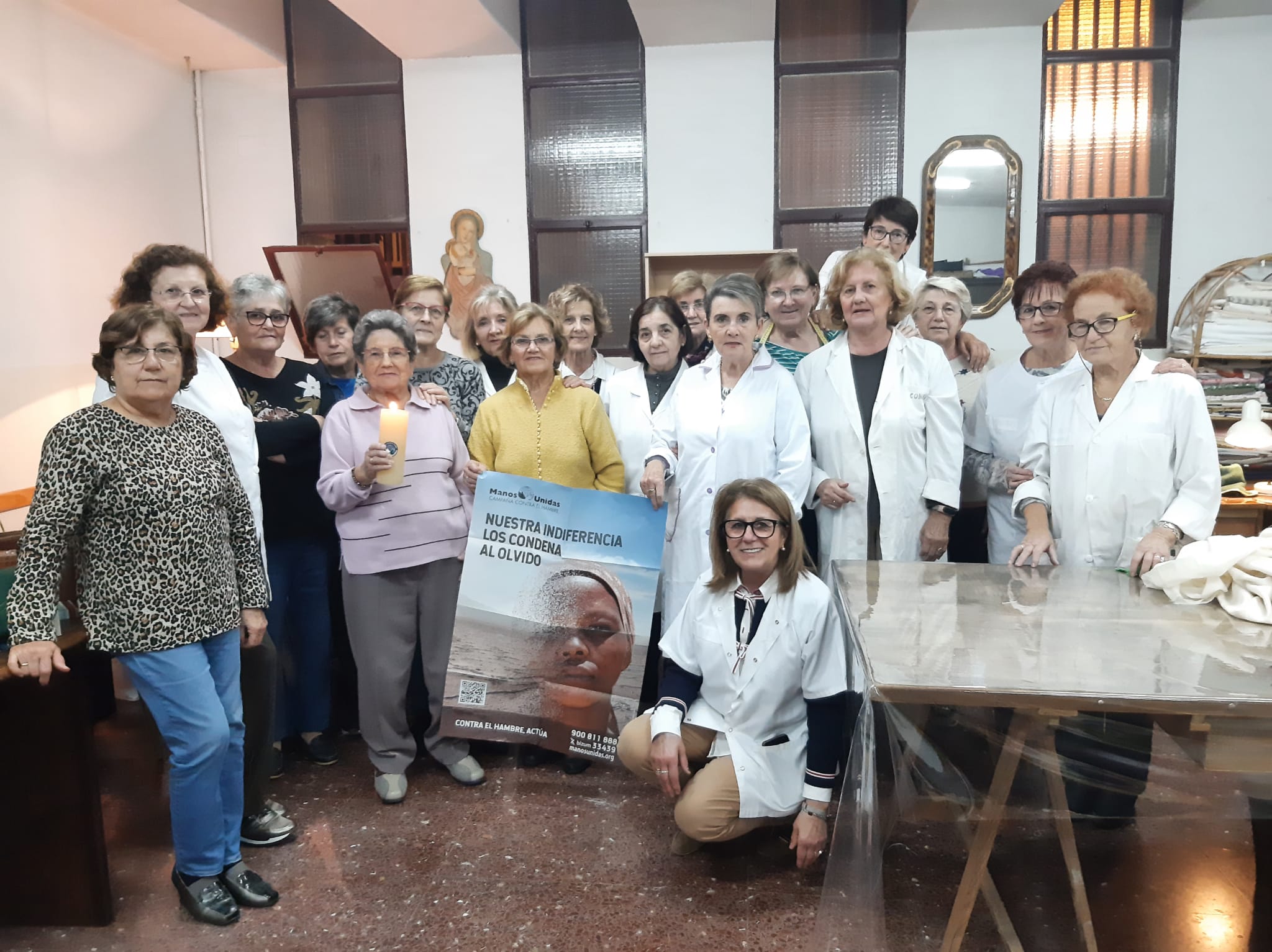 Voluntarias del Rastrillo Solidario de Manos Unidas Huesca