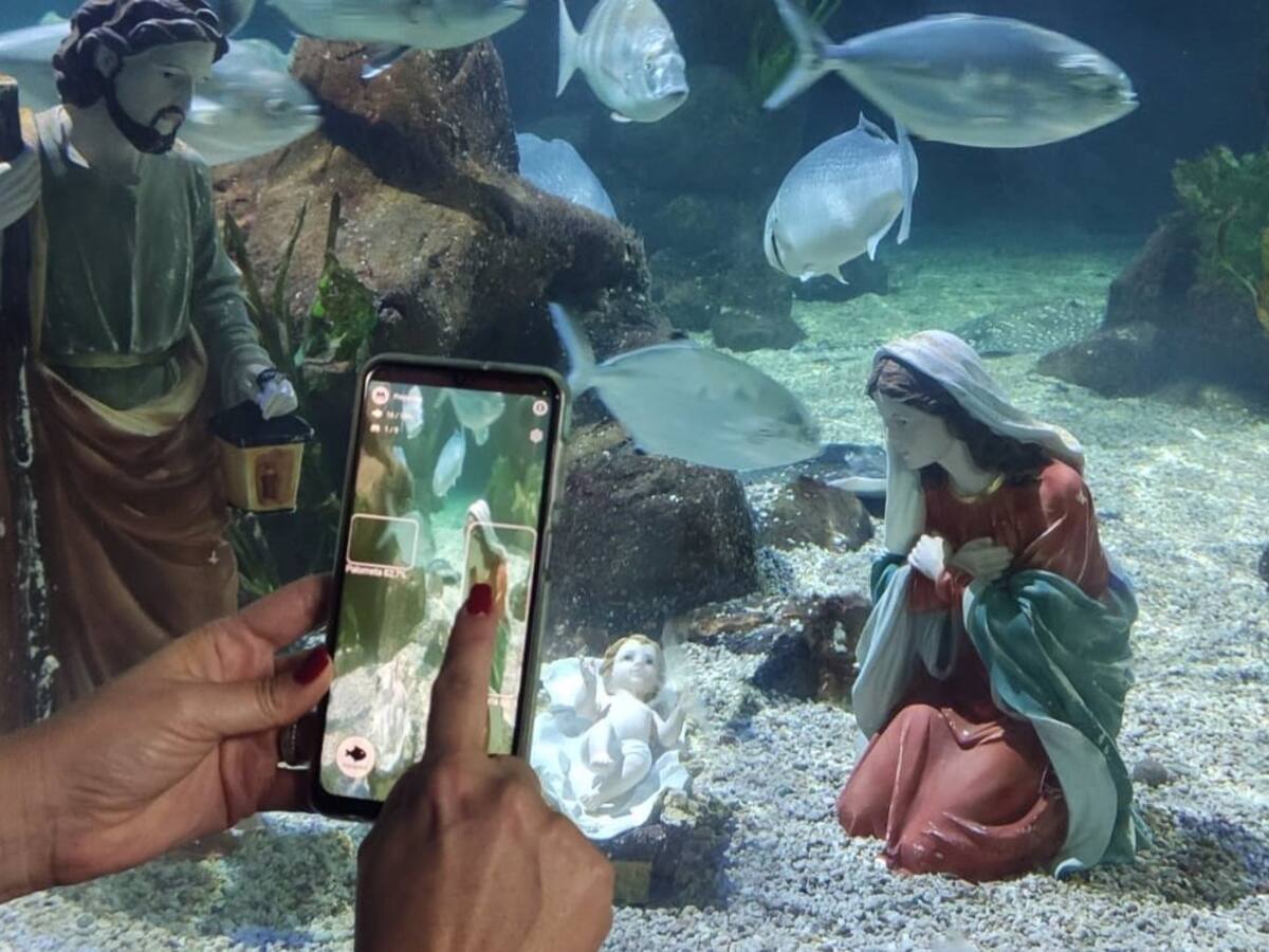 Sea Life presenta en Málaga el primer belén submarino 2.0 con inteligencia artificial