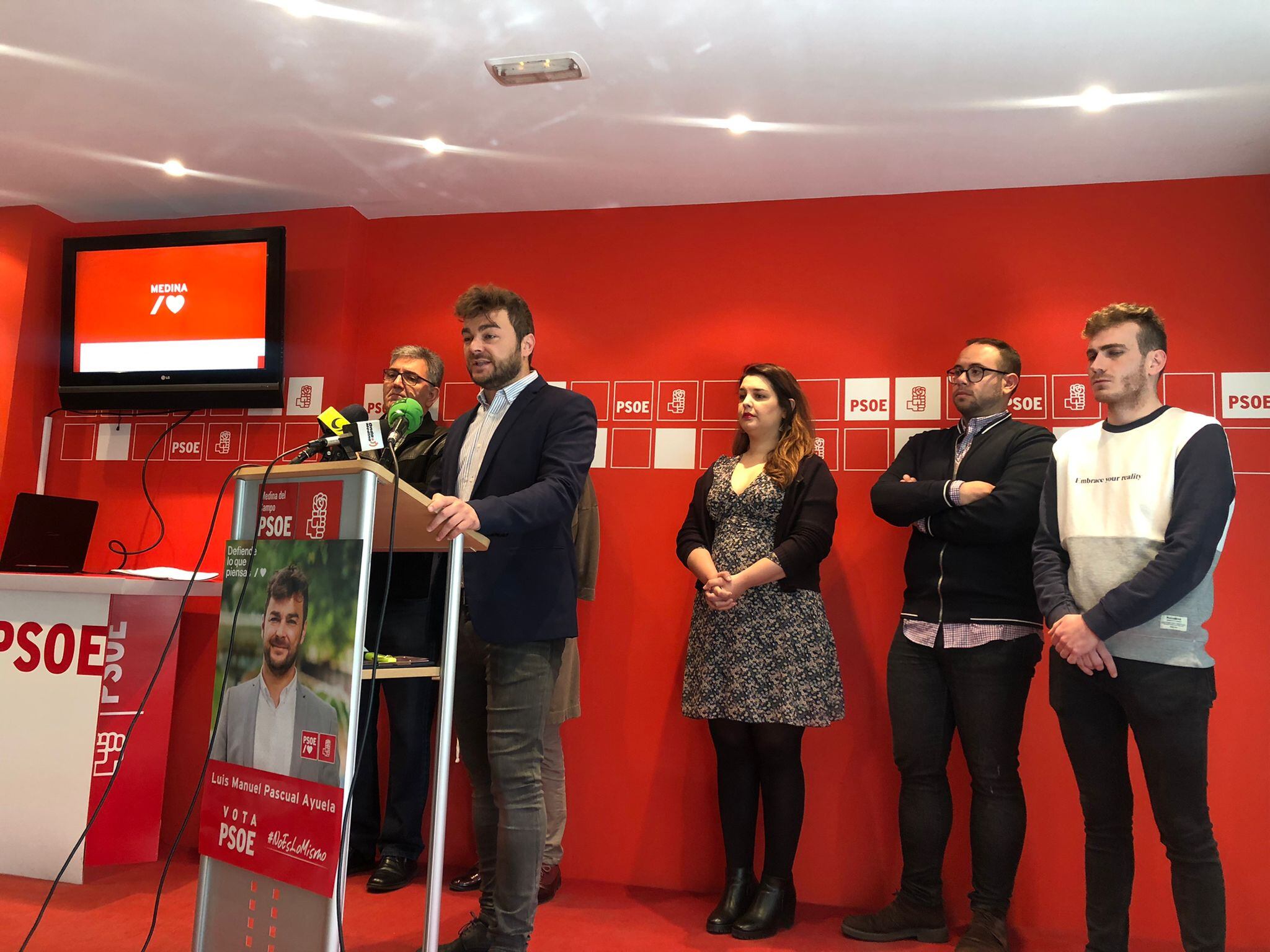 Presentación, por parte de los candidatos, del programa del PSOE para Medina del Campo