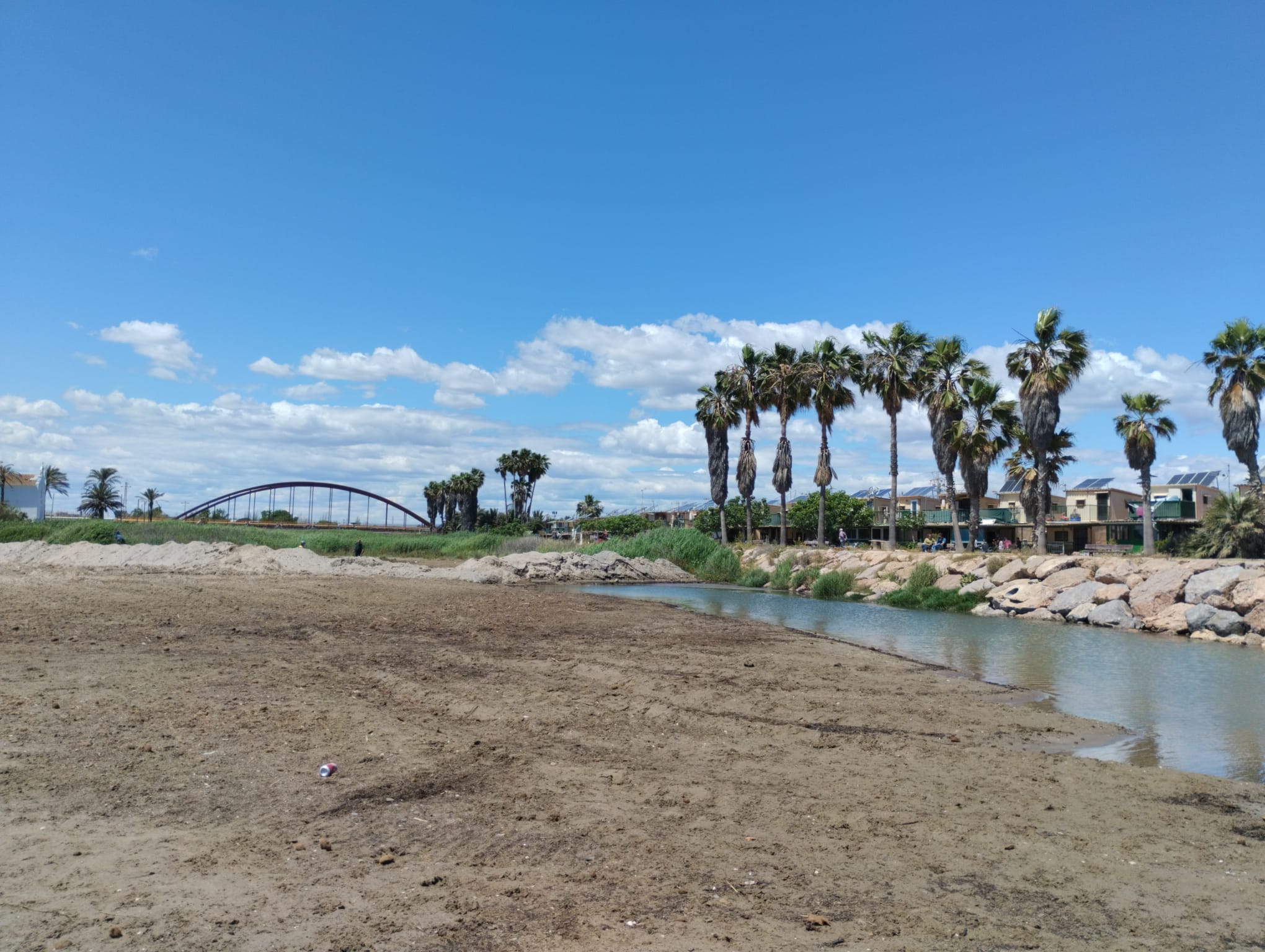 Zona de playa en Alboraia cercana a Els Peixets.