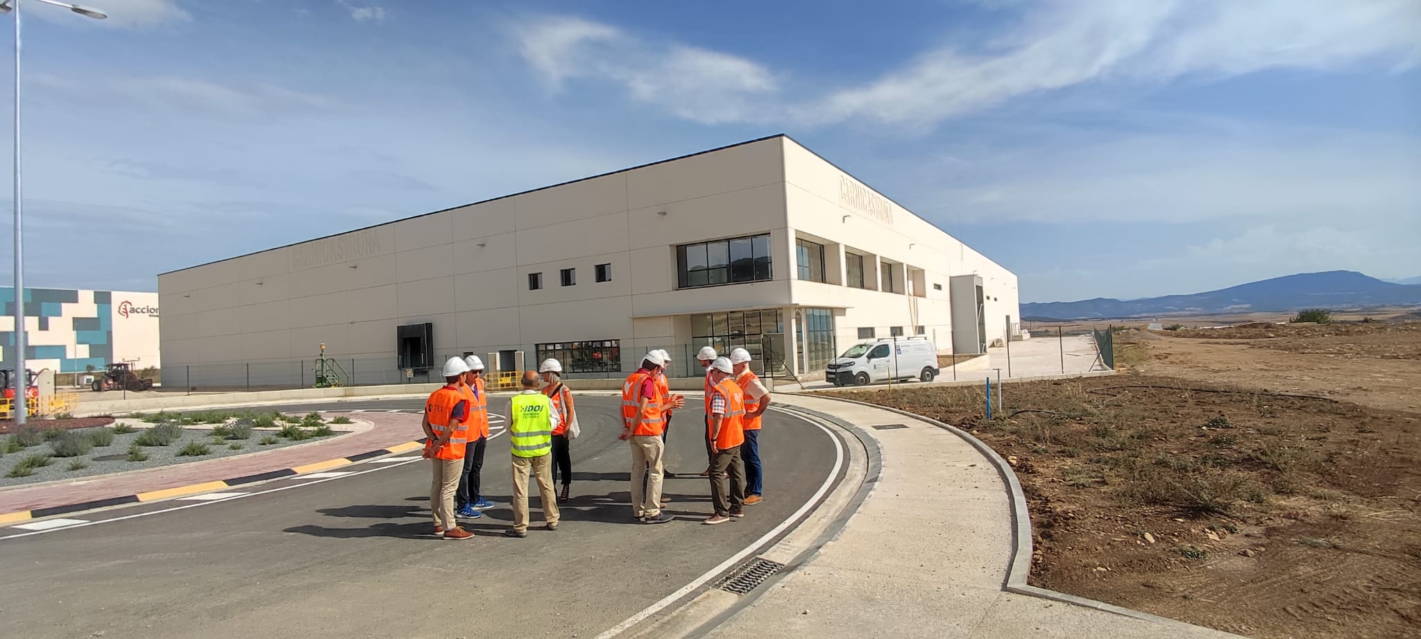 Las futuras instalaciones de Cárnicas Iruña en el nuevo polígono industrial de Lumbier