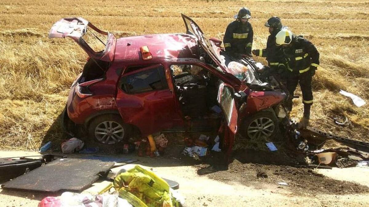 Un fallecido y un herido vecinos de Barcelona al salirse de la carretera en Torrubia de Soria