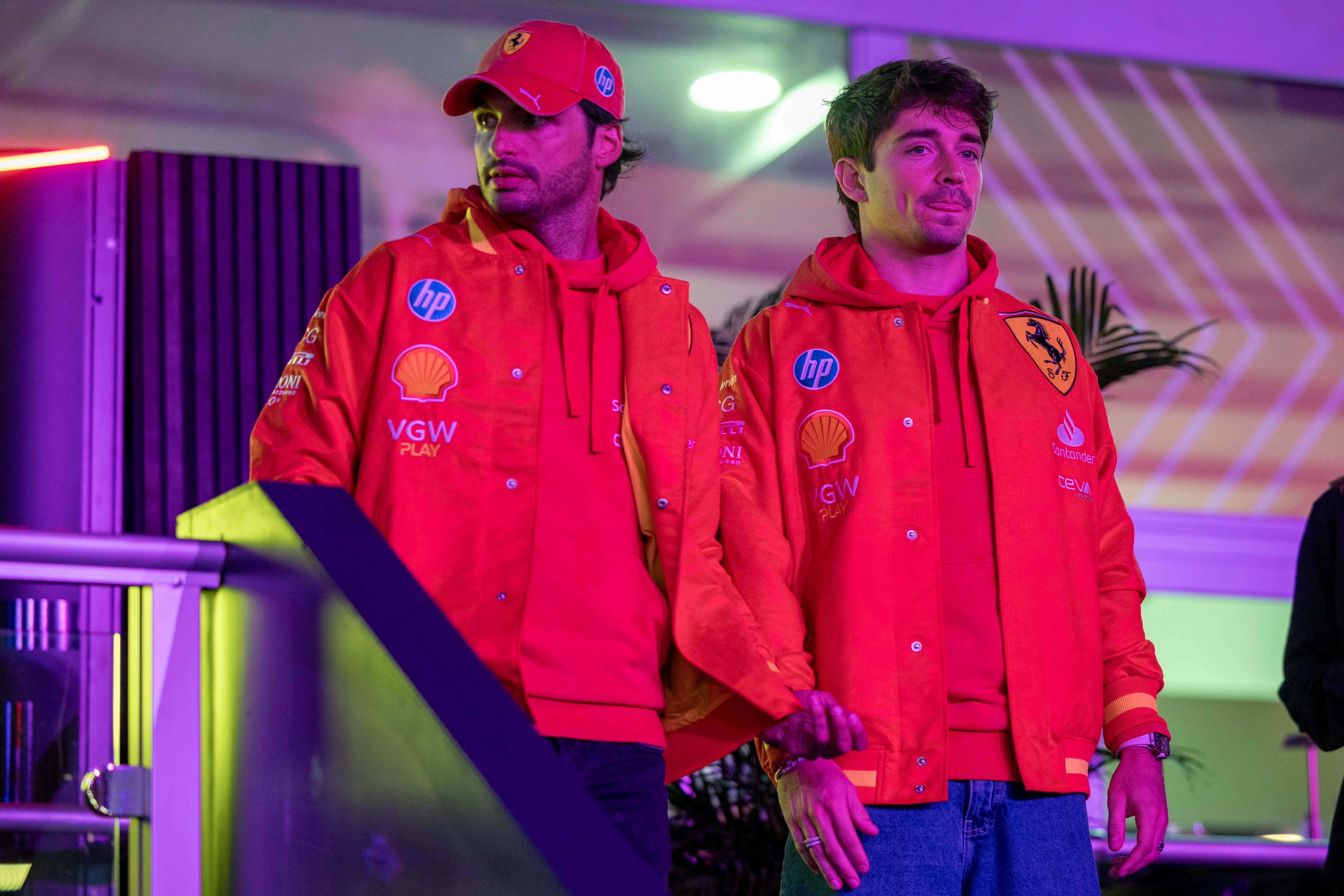 Carlos Sainz y Charles Leclerc