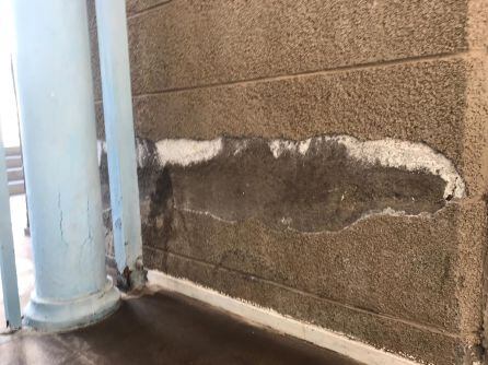 Exterior de las denominas "70 viviendas azules de Añaza"