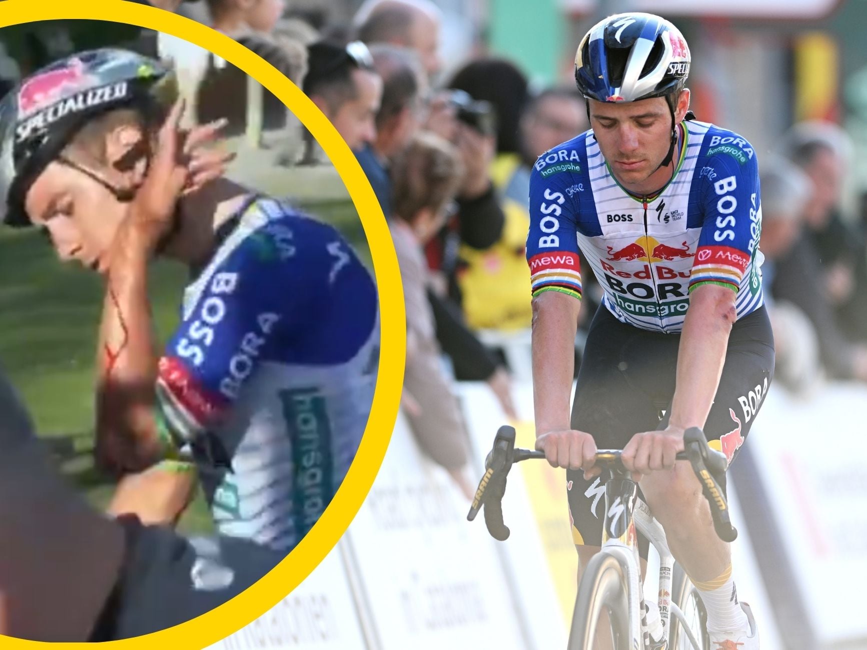 Remco Evenepoel, durante la tercera etapa de La Volta Catalunya 2026