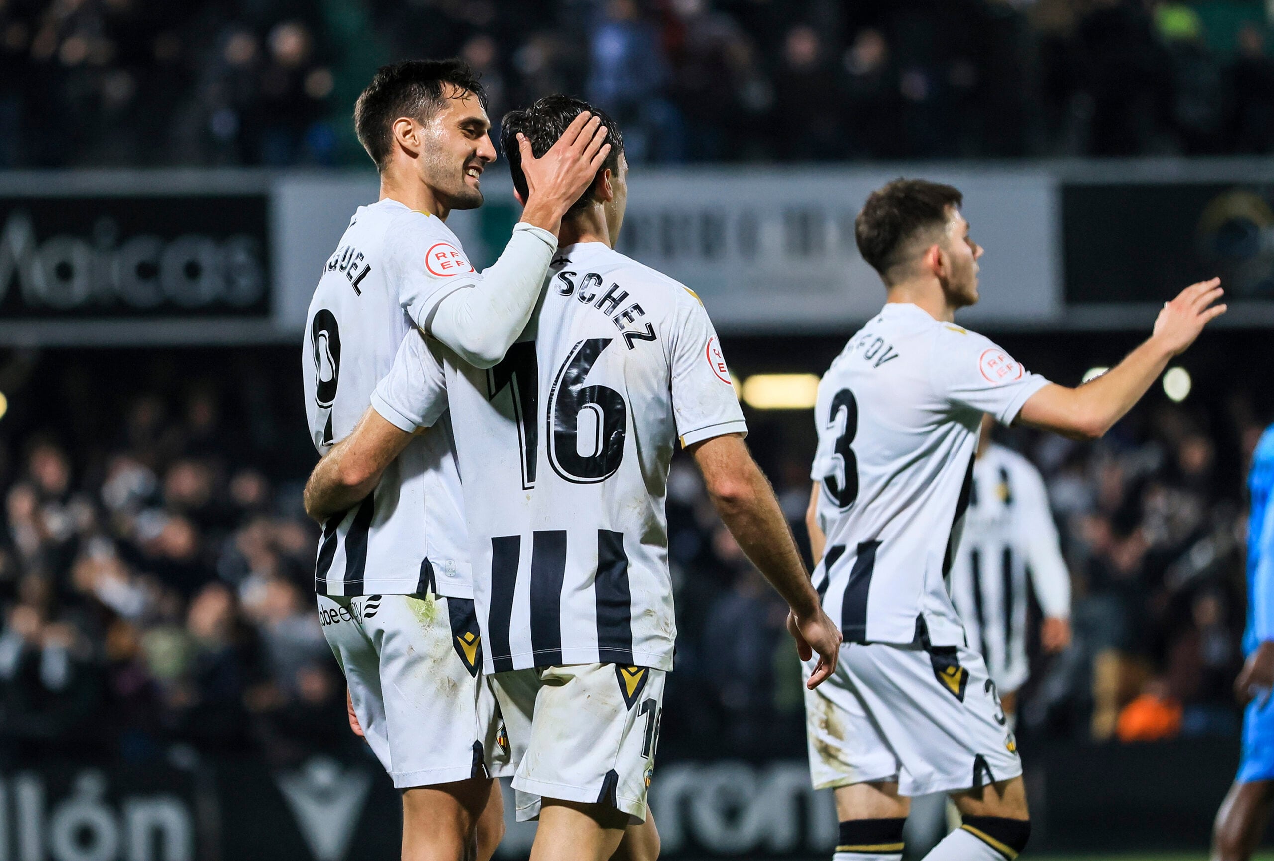 Jesús de Miguel y Manu Sánchez, jugadores del CD Castellón