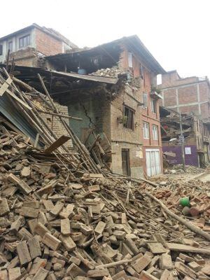 Una zona de Nepal devastada por el terremoto