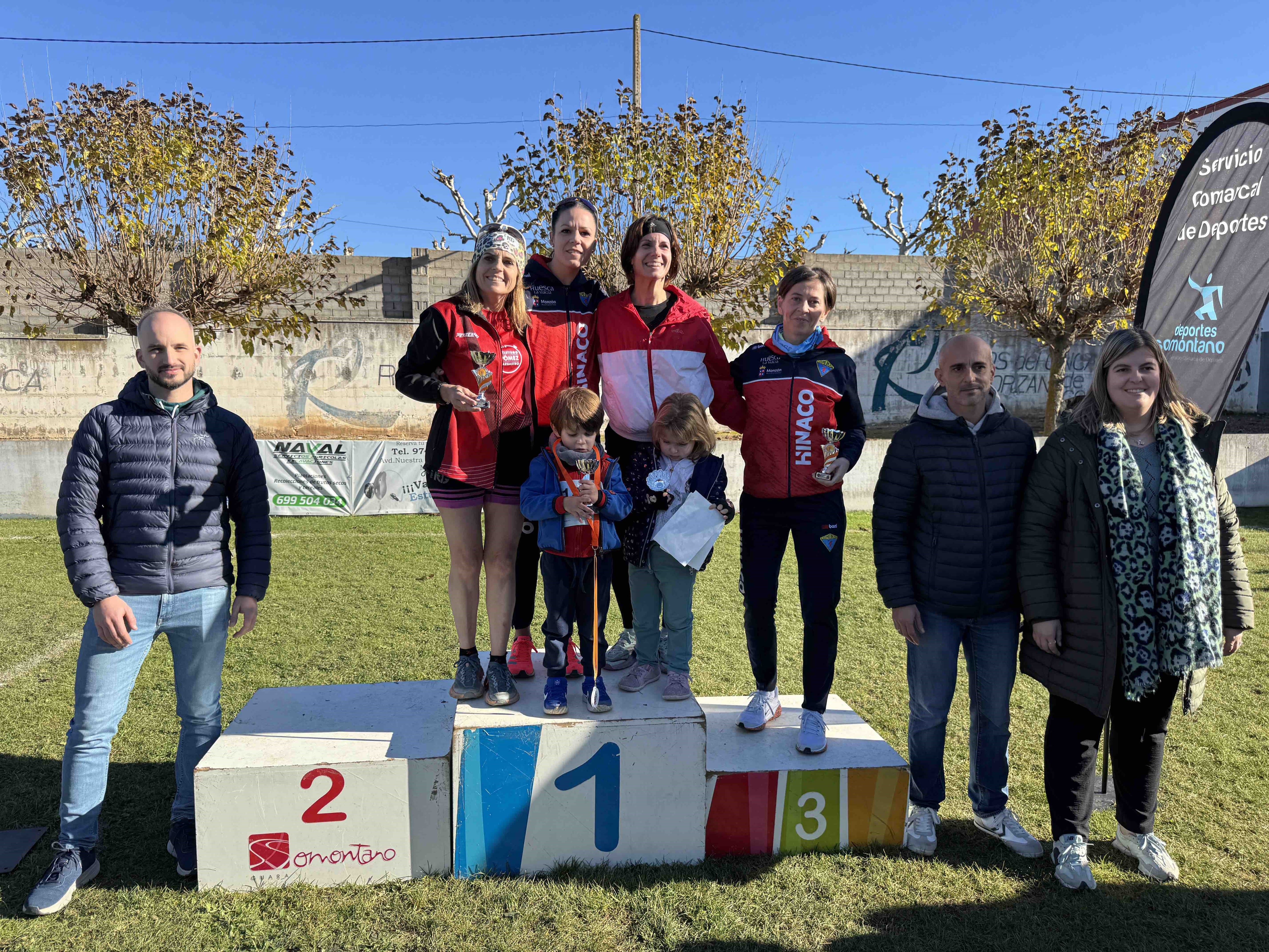 Podio femenino categoría absoluta. Foto: Comarca de Somontano Foto: Comarca de Somontano