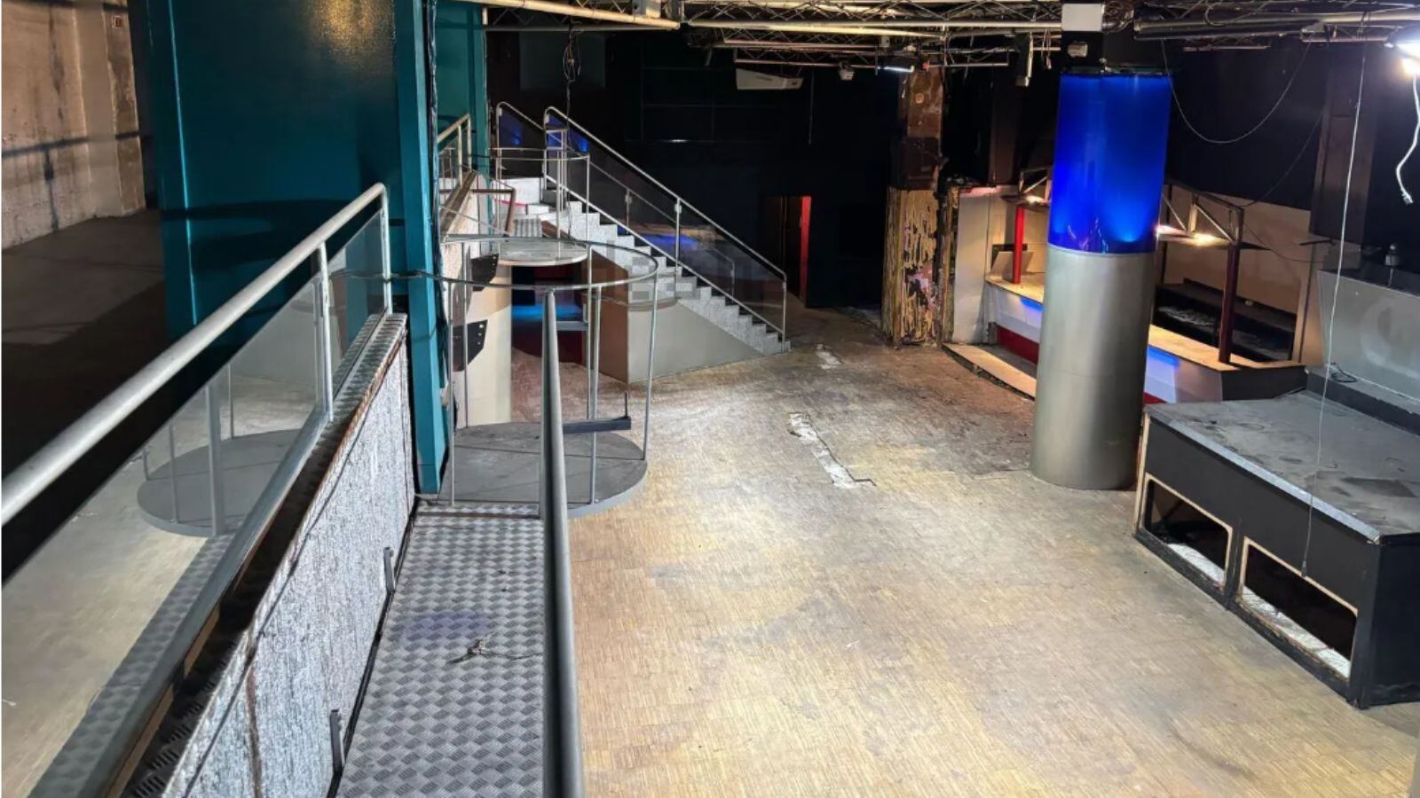 Imagen del interior de la sala de la antigua discoteca Weekend de Toledo