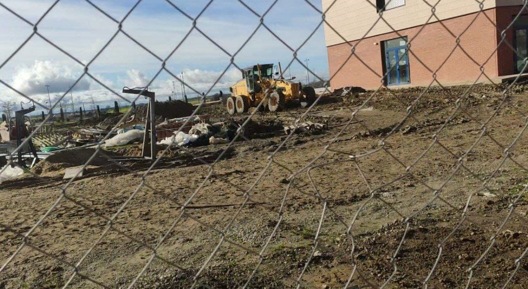 Estado actual de las obras el IES José Pedro Pérez Llorca en Parla