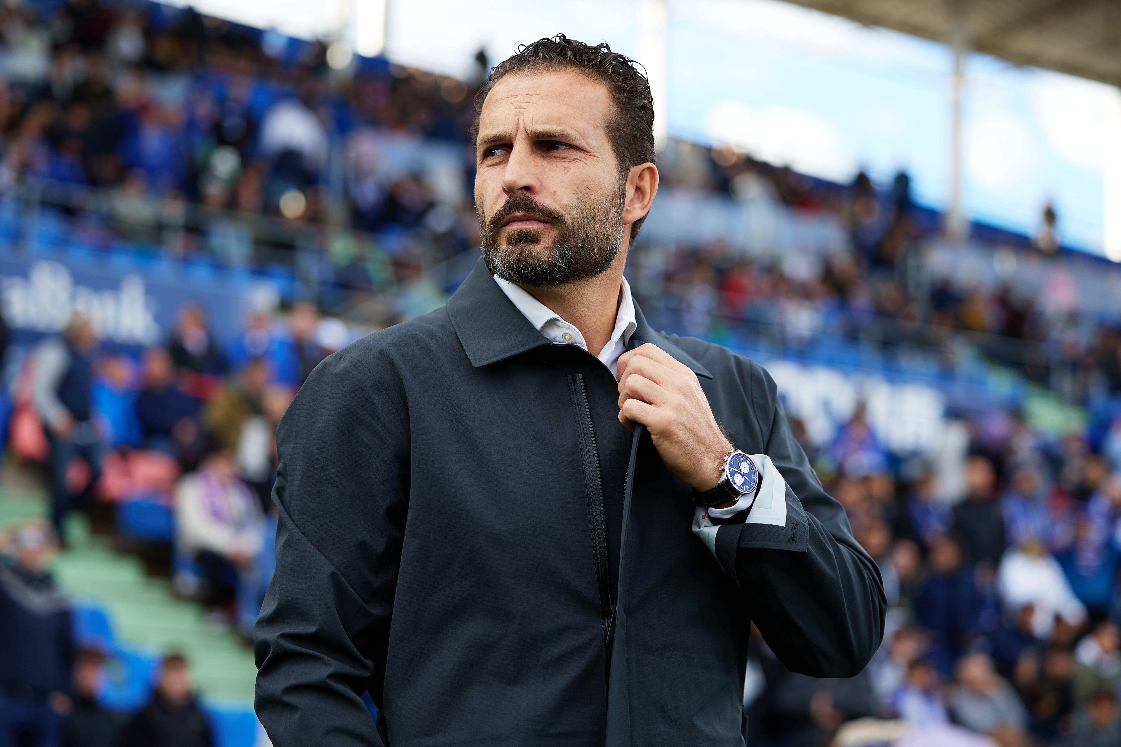 Rubén Baraja en el Coliseum contra el Getafe