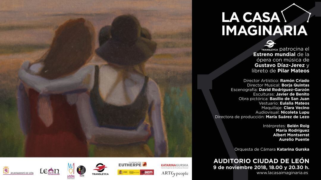 Cartel de la ópera &quot;La casa imaginaria&quot;