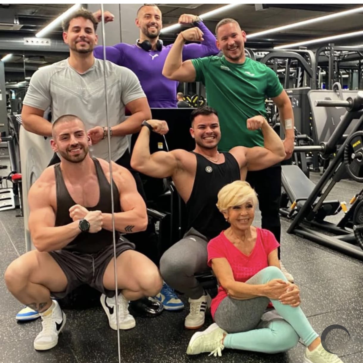 Ramona Gorraiz al gimnàs