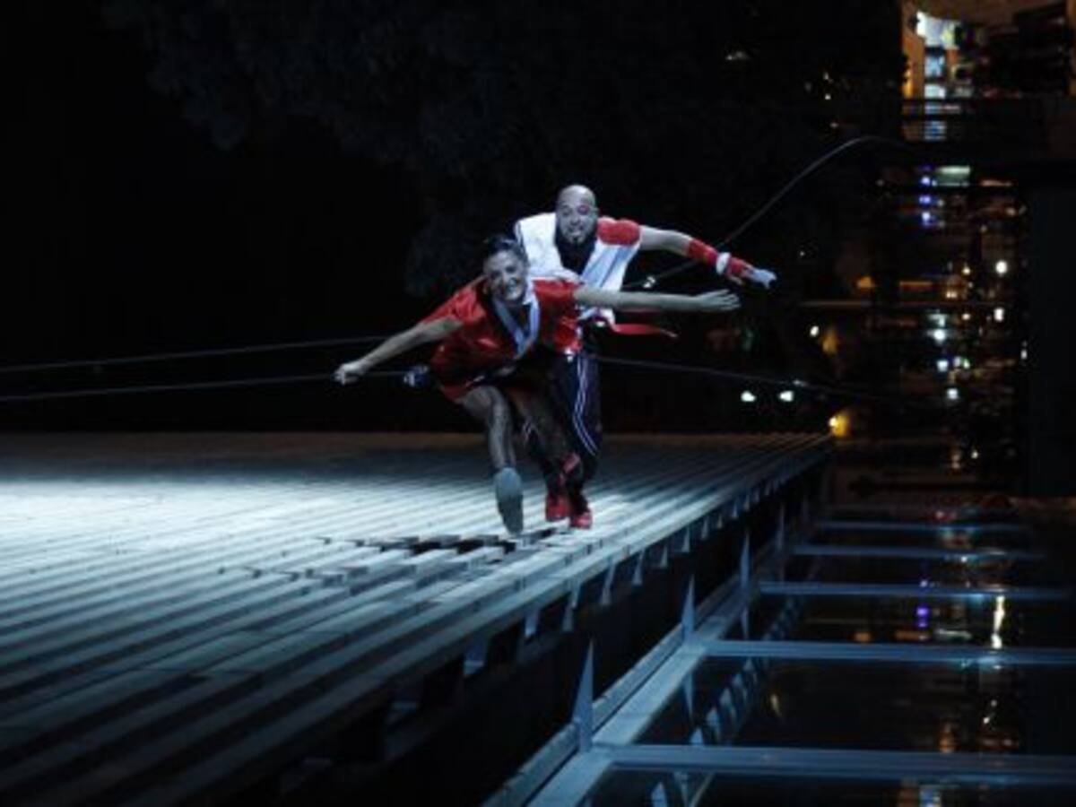 La compañía de danza vertical Sacude presentará sus obras 'Falso giro 2' y 'Tugiro'