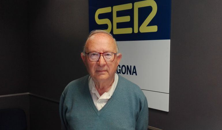 Josep Mir, president del CF La Pobla de Mafumet, als estudis de Cadena SER Tarragona.