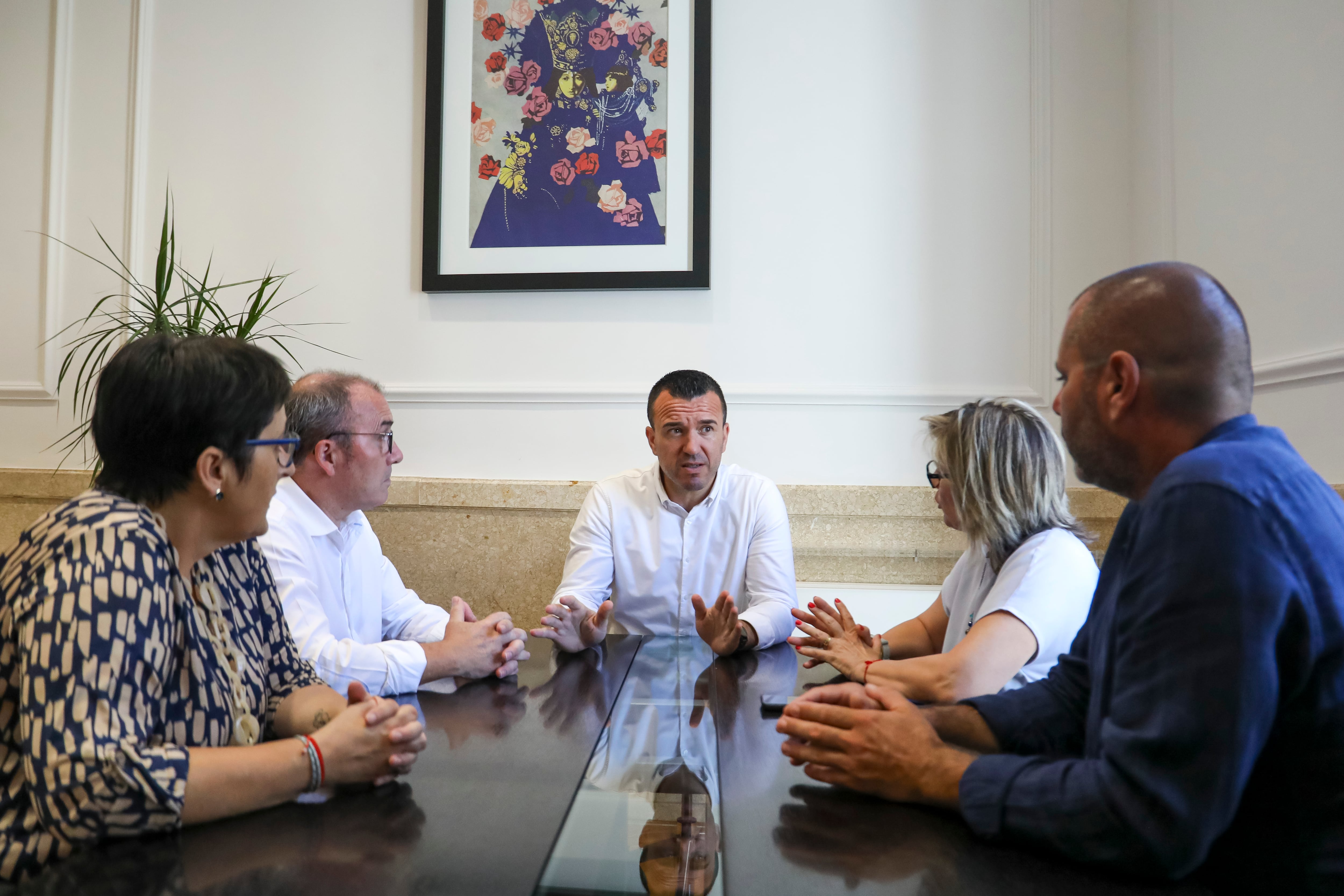 Reunión de Diputación y Ayuntamiento de Càrcer (Fuente: Diputació de València)