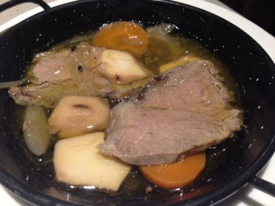Ternera en escabeche.