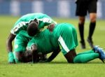 Idrissa Gana Gueye y Cheikhou Kouyate celebran un gol