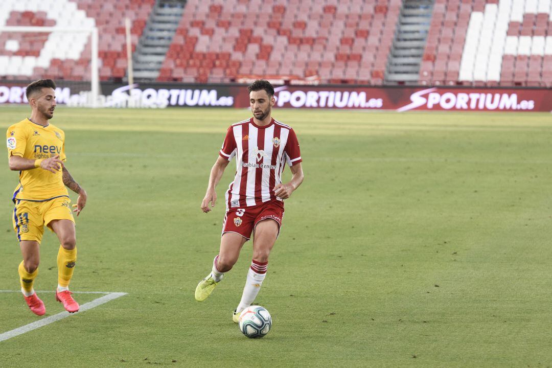 Iván Martos en el Almería-Alcorcón. 