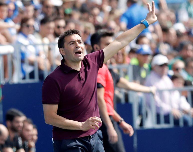 Asier Garitano da indicaciones cuando era entrenador del Leganés