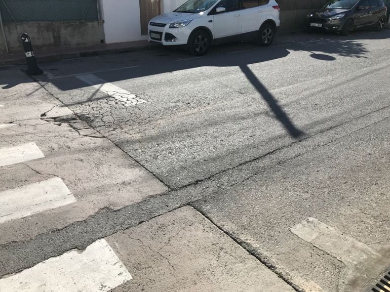 Una imagen del estado actual de la zona